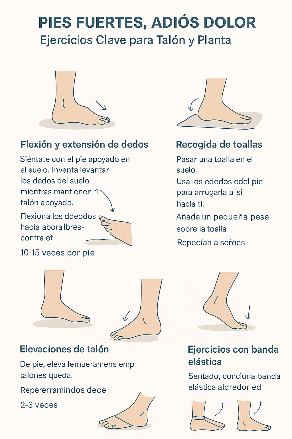 Ejercicios pie - Fisioterapia Barón, Móstoles